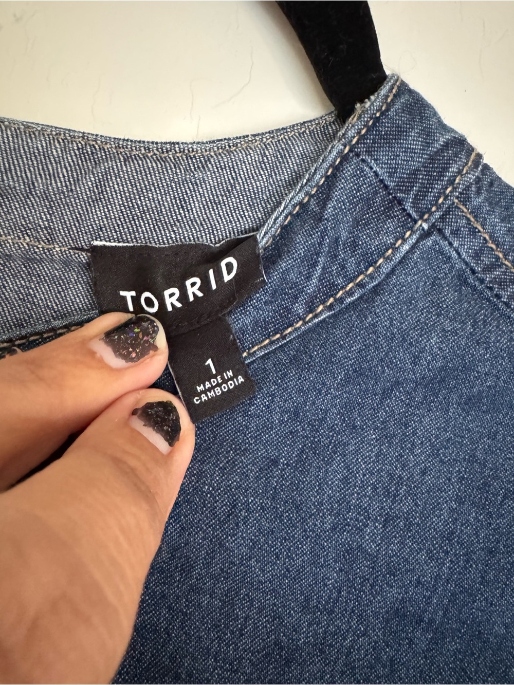 Torrid denim shift dress size 1 like new Americana vibes